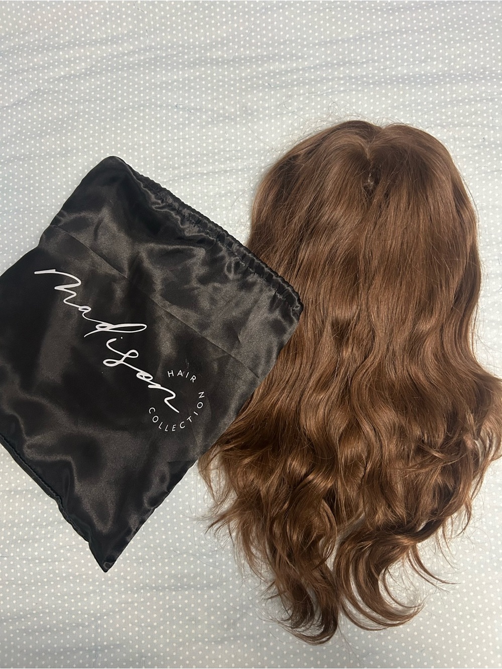 Madison Warm Chestnut Wavy Hair Topper